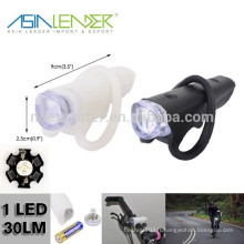 Propulsé par AA Battery Flash et 100% Lighting Silicon LED Mountain Bike Light